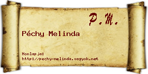 Péchy Melinda névjegykártya