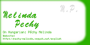melinda pechy business card