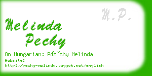 melinda pechy business card